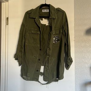 Distressed Guns N’ Roses jacket